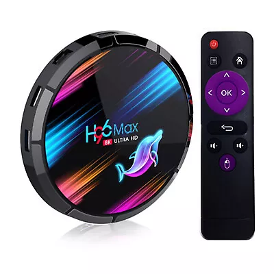 4G+64G TV Box WiFi Media Player H96 MAX X3 S905X3 Android 9.0 Smart Set Top Box • $119.67