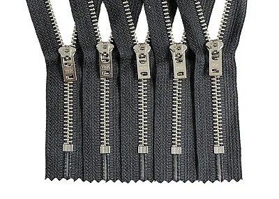 Crafter's Special Jeans Zipper YKK #5 Nickel Metal Closed-End Semi Auto Lock  • $4.95