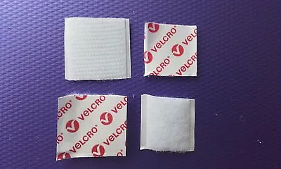 20mm 25mm Or 50mm Velcro® Brand Hook And Loop Tape Sticky Self Adhesive Squares • £1.79