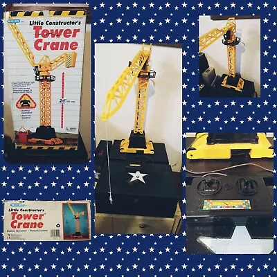 Blue Box Little 24  Remote Control Tower Crane With Fork Lift Construction OOP • $143.20