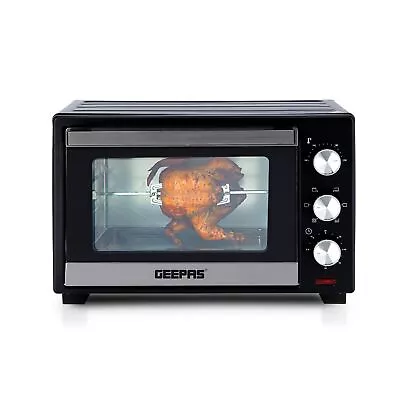 Geepas Mini Oven Toaster Grill Tabletop Compact Portable Baking Cooker 25L 1600W • £62.99