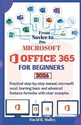 Microsoft Office 365 For Beginners: Practical Step-by-step Manual Microsoft Exc • $34.65