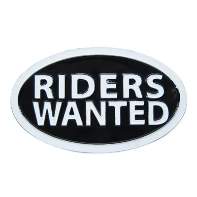 RIDERS WANTED Metal Novelty Belt Buckle • $9.99