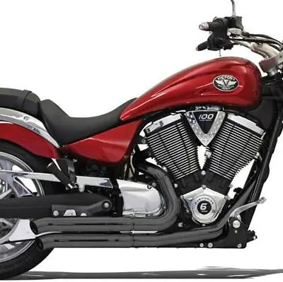 Bassani Pro Street Turn Out Black Exhaust System 2006-2016 Victory Vegas 6V23DB • $879.95