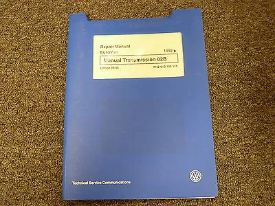 $59.35 • Buy 1992 1993 1994 1995 1996 Volkswagen VW Eurovan Transmission 02B Repair Manual