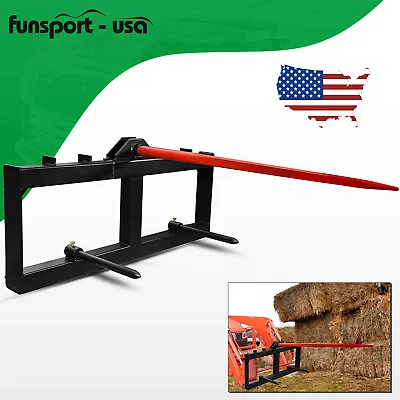 $317.89 • Buy 49  Tractor Hay Spear Sleeve Skid Steer Loader 3000lbs Quick Attach For Bobcat