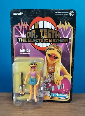 Super7 Reaction Muppets Dr Teeth & The Electric Mayhem Janice MOC Unpunched • $23.99
