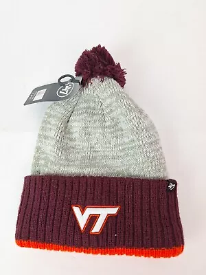 Virginia Tech Hokies Knit Winter Hat Beanie 47 Brand Mens Womens Fan Gift • $22.99