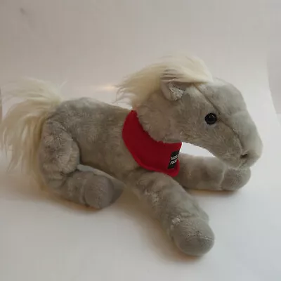 Wells Fargo Legendary Horse Shamrock Gray Plush Pony 2013 Red Bandana • $10.80