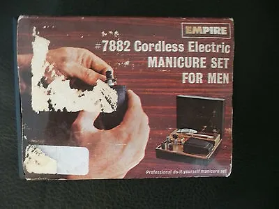 New Vintage Empire Cordless Electric Manicure Set For Men In Original Box • $34.99