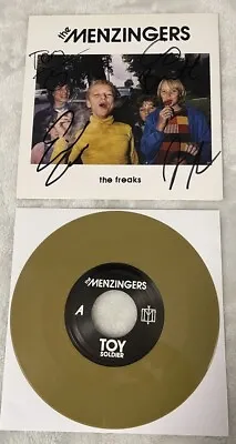 The Menzingers Signed Toy Soldier / The Freaks Gold 7 Inch Colored Vinyl • $69