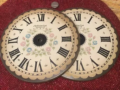 Vintage New/Old Stock New England Clock  CT.-Wood Clock Dials -Two (2) Dials • $21.50