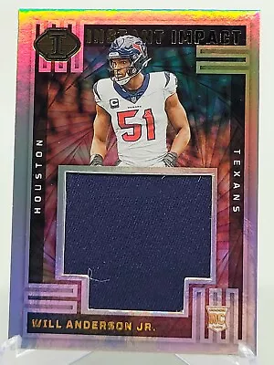 2023 Panini Illusions Will Anderson Jr Instant Impact Patch Football Card Texans • $0.99