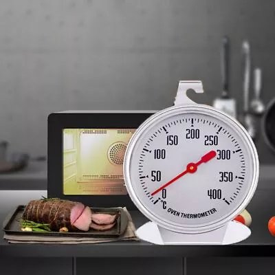 £4.84 • Buy 0-400°C Stainless Steel Oven Thermometer Large Dial Round Temperature Gauge