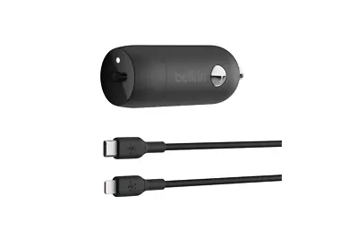 NEW Belkin 30W USB-C Car Charger + USB-C To Lightning Cable MFi-Certified CCA004 • $44