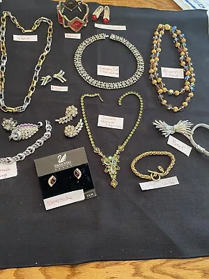 Vintage Jewelry Lot ALL Signed Trifari -Coro-Juliana-Bergere- Eisenberg-Monet ++ • $49