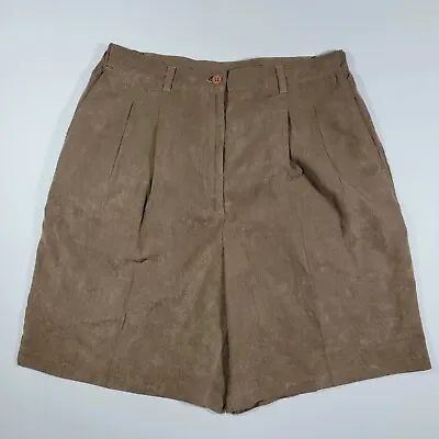 Vintage Boast USA Women's Brown Shorts - Suede - Size 14 • $16.50