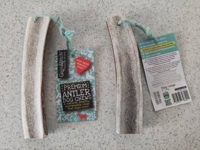 £14.99 • Buy 2 X Green & Wilds Easy Large Antler Dog Chews