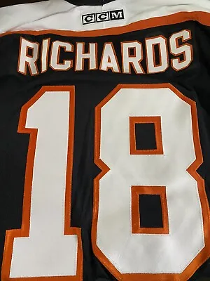 Mike Richards #18 Philadelphia Flyers Captain Nhl Jersey W/ Authentic Stitching • $109.99