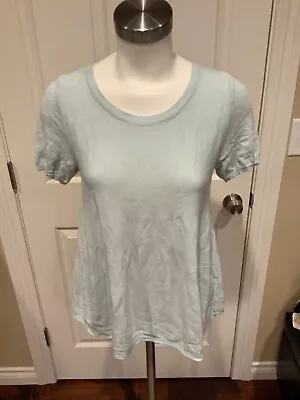 Moth Light Blue Short Sleeved Sweater W/ Button-Up Back Size XS • $8.99