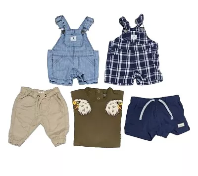 Country Road Rock Your Baby Boys Overall T-shirt Shorts Size 000 0-3 Months Bulk • $39.99
