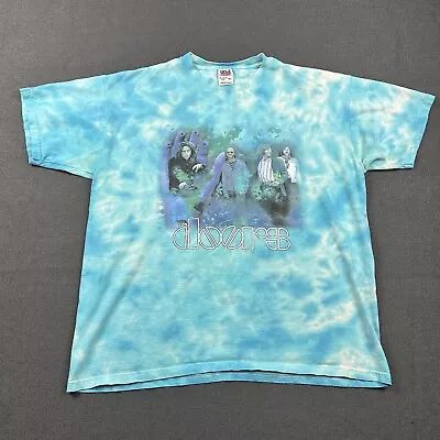 Vintage The Doors Tee Shirt Size XL Strange Days Tie Dye Band Jim Morrison Anvil • $39.97