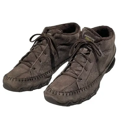 Skechers Womens Bikers Lineage Casual Lace Up Chukka Boot Moccasin Style Sz 9.5 • $21