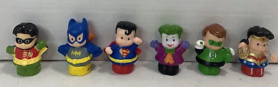 $24.99 • Buy Little People Super Heroes Superman Wonder Woman Robin Green Lantern Lot Of 6!