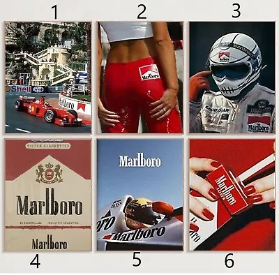 Custom  Marlboro F1 Formula 1 Poster • $11.99