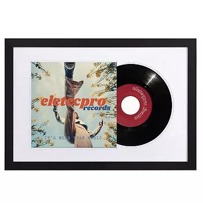 Record Frame 16x24 Inches With 2 Double Sided Mats (Black & White) Jukebox R... • $51.15