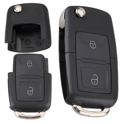 $5.71 • Buy Remote Replacement Car Key Fob Case Shell No Chip 2 Buttons For Volkswagen B5