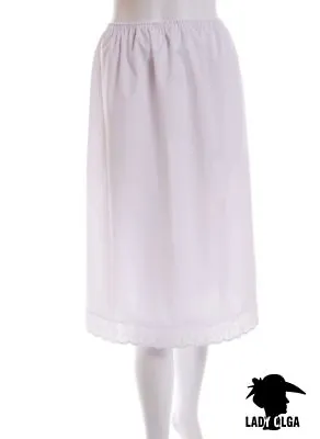 £7.99 • Buy Ladies Women Premium Poly/Cotton Half Waist Slip Petticoat Underskirt 26  Length