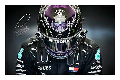 Lewis Hamilton Signed A4 Photo Print Autograph Formula 1 7 Times World Champion • £6.49