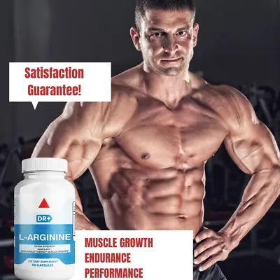 L Arginine Nitric Oxide Booster Extra Strength Muscle Building Supplement • $16.90