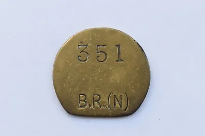 Railway Pay Check Token BR(N) British Railways Northern No. 351 • £9.44