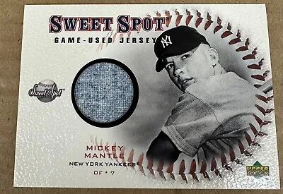 2001 Upper Deck Sweet Spot Mickey Mantle Jersey Relic • $149.99