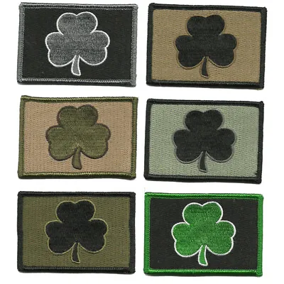 VELCRO® BRAND Fastener Morale HOOK PATCH  Clover Shamrock Irish Patches 3x2  • $5.95