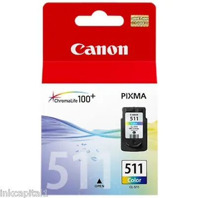 1 X Canon CL-511 Colour Original OEM PIXMA Inkjet Cartridge - 244 Pages • £28.99