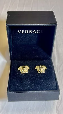 Versace Medusa Head  Crystal Earrings New With Original Package • $218