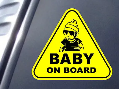  Baby On Board VINYL STICKER SIGN DECAL Child Boy Car Window Bumper Safety + • £3.29