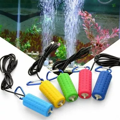 $9.95 • Buy Portable USB Aquarium Fish Tank Oxygen Air Pump Mute Energy Saving AU Stock