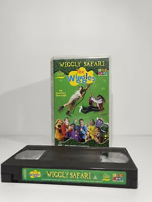 The Wiggles: Wiggly Safari VHS PAL Special Guest Steve Irwin • $4.99