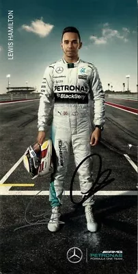 Autograph Lewis Hamilton - Formula 1 - Team AMG Mercedes Petronas - 2015 • £11.12