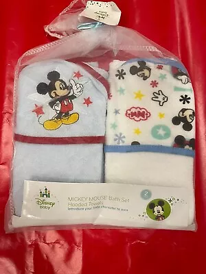 Disney Babies Mickey Mouse Hooded Towels #G2 • $14.99