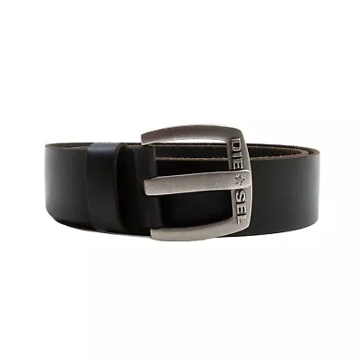 Diesel Black Buffalo Leather Belt 25498 • $51.21