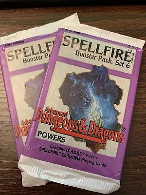 2x Spellfire Powers Advanced ADD Booster Pack New Sealed First Edition Set 6 TSR • $35