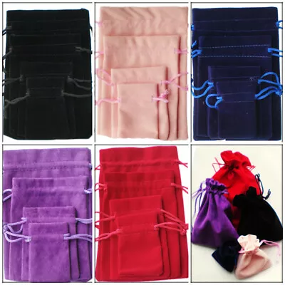 Time To Sparkle Velvet Gift Bag Jewellery Drawstring Wedding Favour Pouches Bags • £17.99