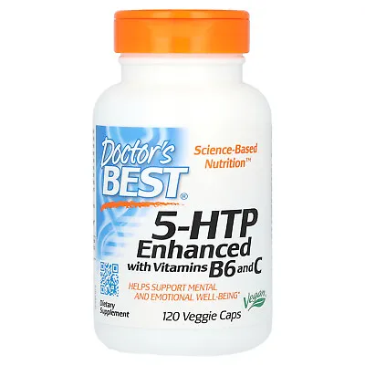 Doctor S Best 5-HTP Enhanced With Vitamins B6  C 120 Veggie Caps Gluten-Free • $18.06