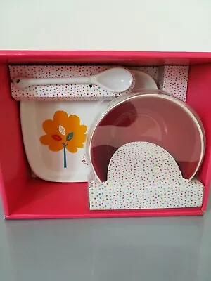 New Marks And Spencer Baby's China  Breakfast Set Dish Plate Spoon - New  • £6.50