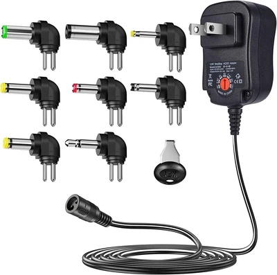 $22.34 • Buy SoulBay 12W Universal Multi Voltage AC/DC Adapter Switching Power Supply With 8